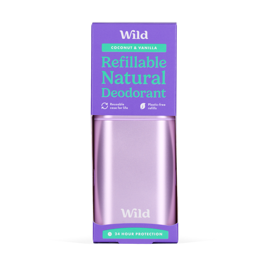 Wild - Coffret de démarrage déo violet « Noix de coco et vanille »