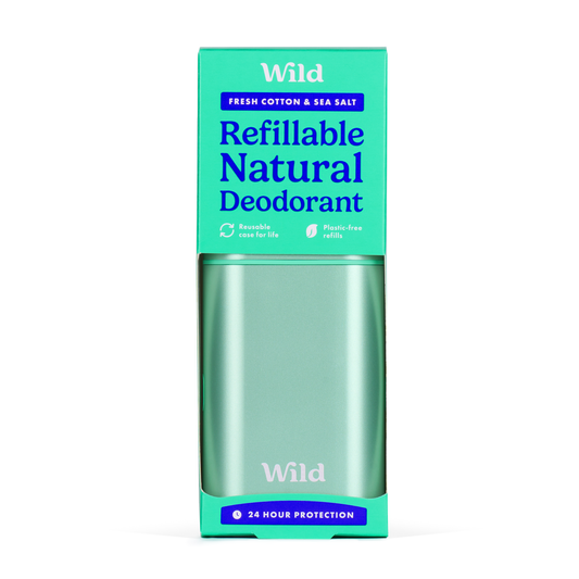 Wild - Deodorant starter set Aqua "Fresh Cotton & Sea Salt"