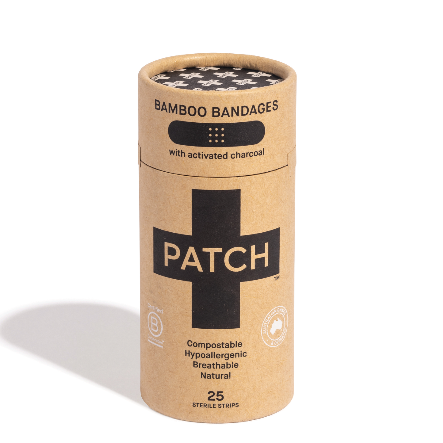 Bandes de plâtre PATCH en bambou, au charbon actif