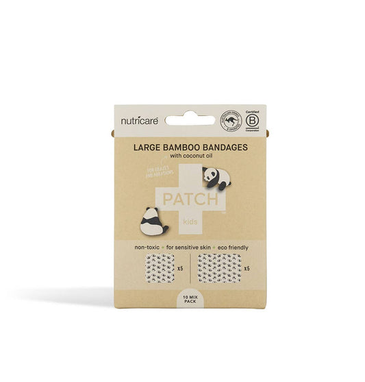 PATCH - Bamboo plaster, with coconut oil, large, panda