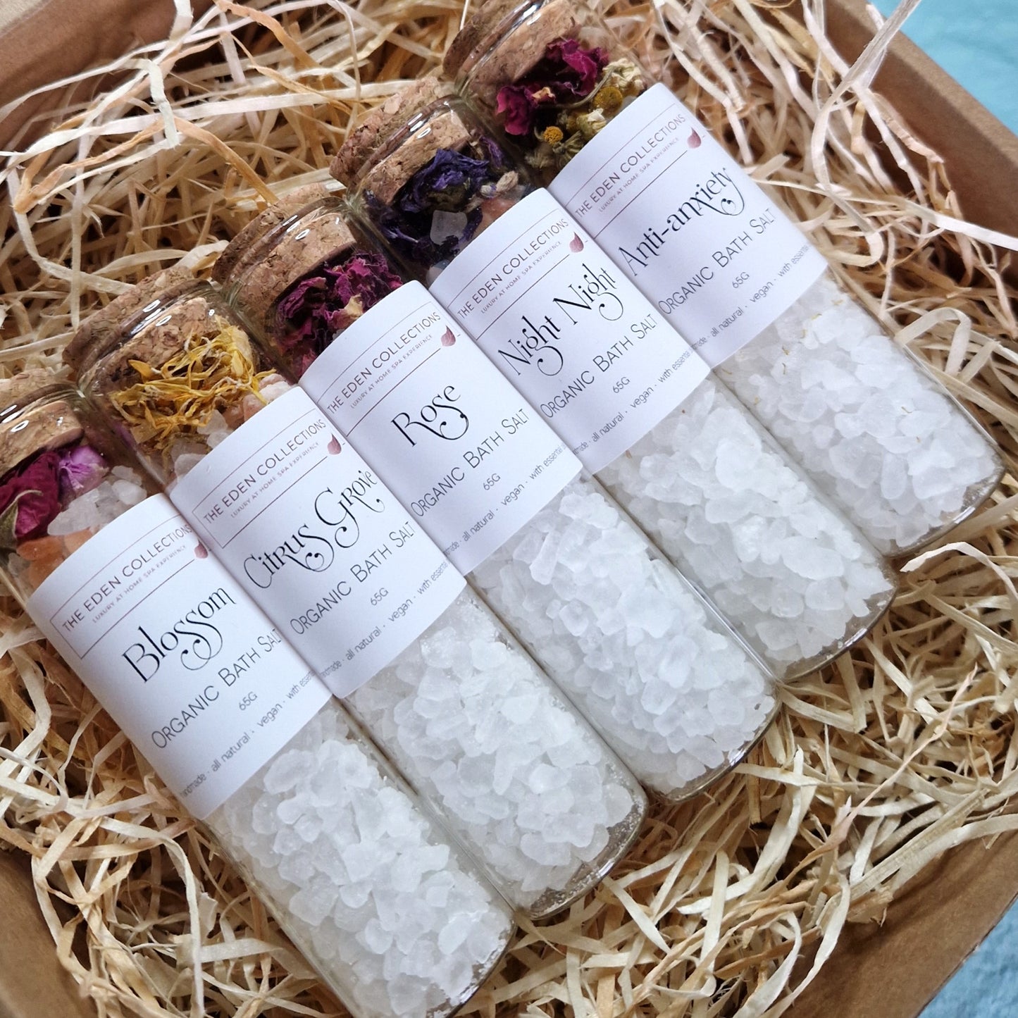 Bath Salt "Citrus Grove" in a glass tube (65g)