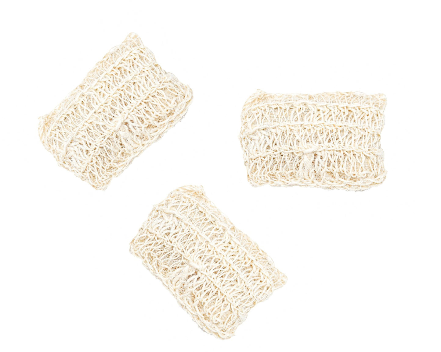 Sisal shower sponge with handle