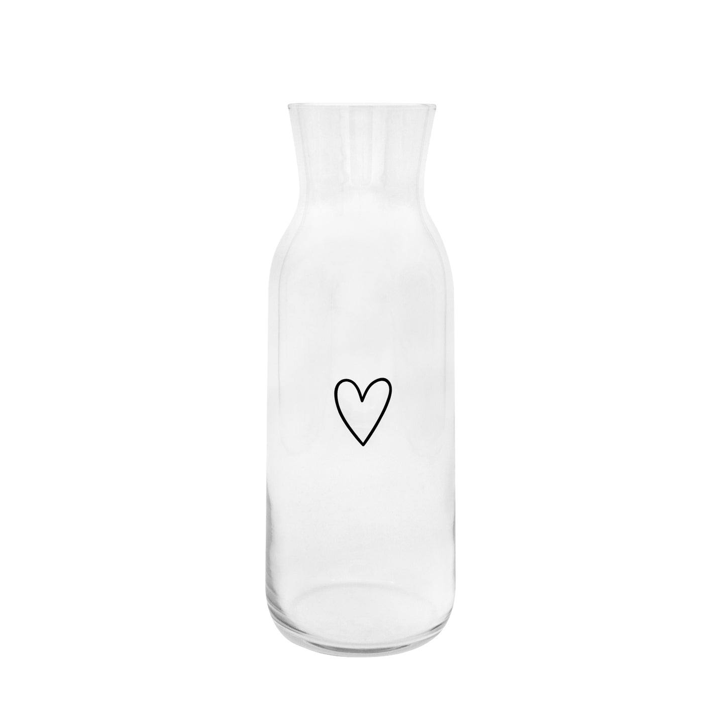 Carafe coeur noir