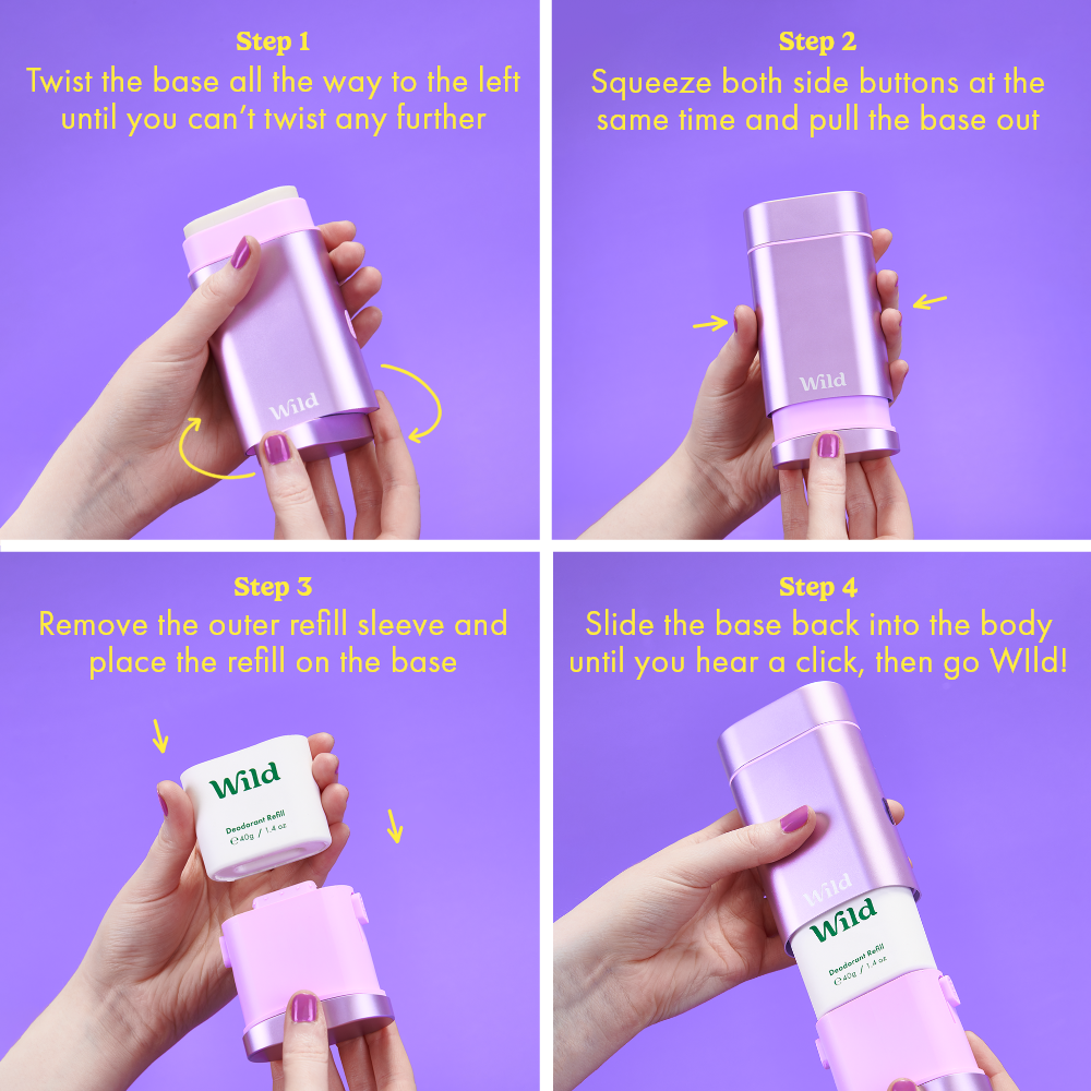 Wild - Deo Starterset Purple "Coconut & Vanilla"