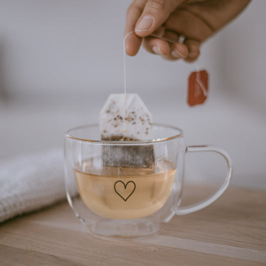 Double-walled glass heart