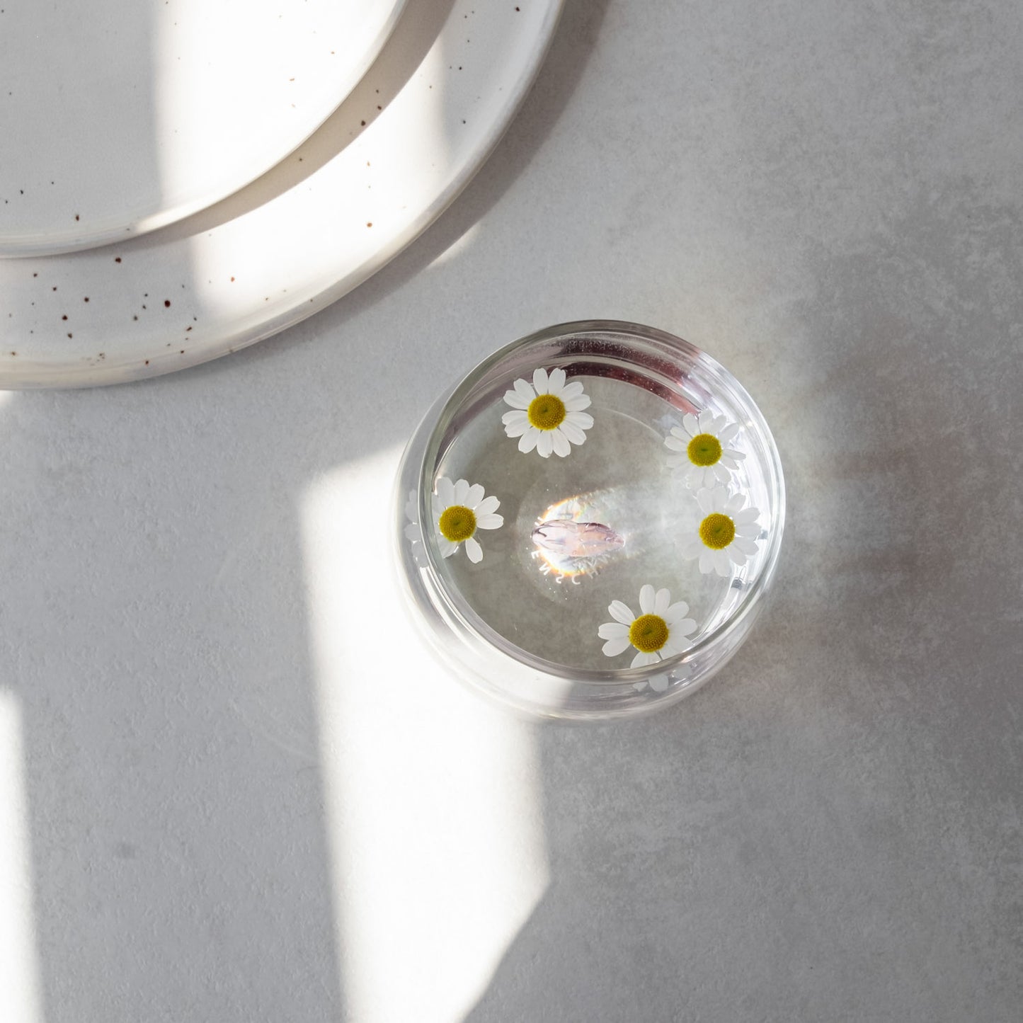 Verre à boire en forme de cœur rose