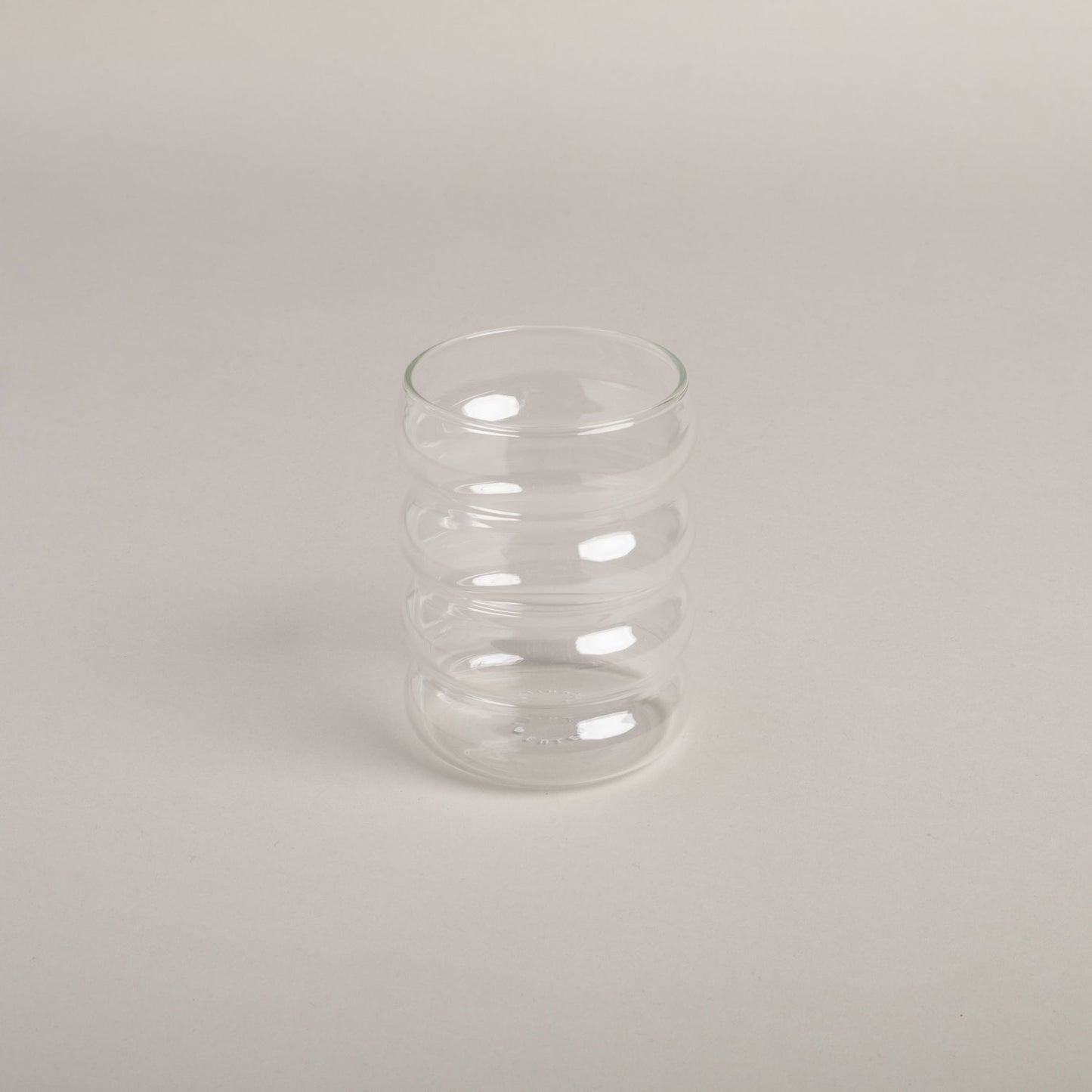 Verre à bulles vierge