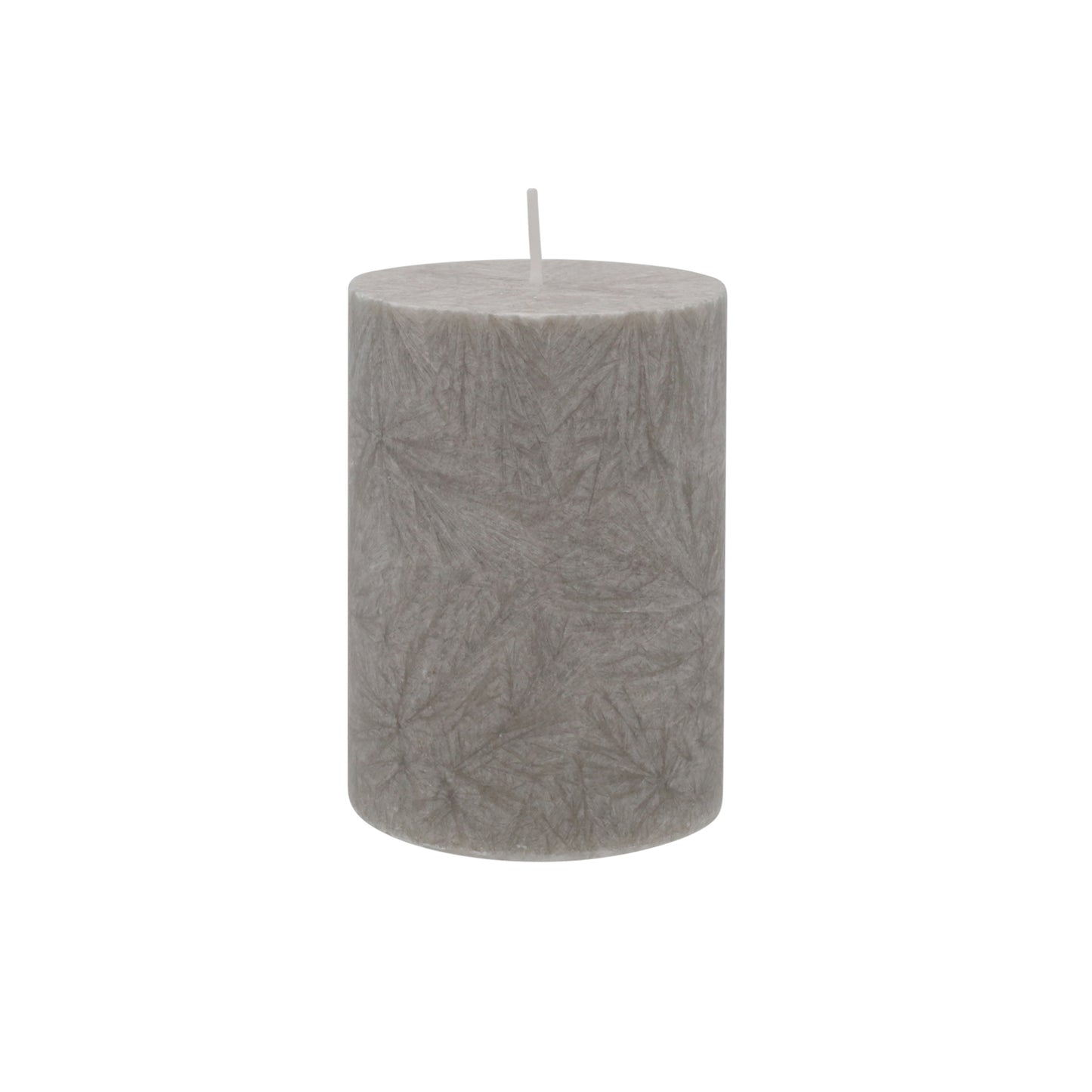 Block Candle Olive 7x10cm grey