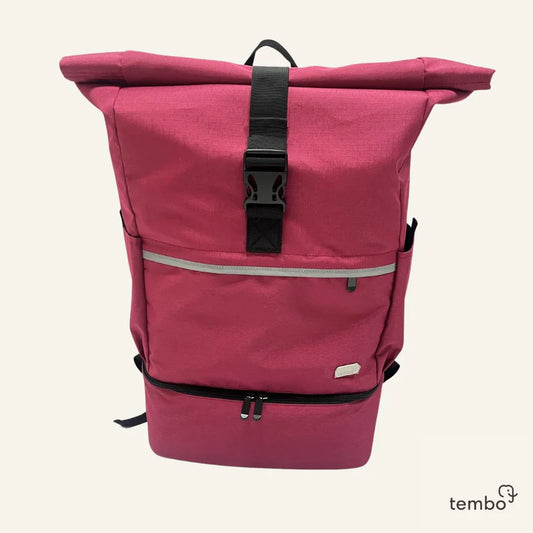 Tembo - 2in1 laptop backpack "Chiang Mai" raspberry