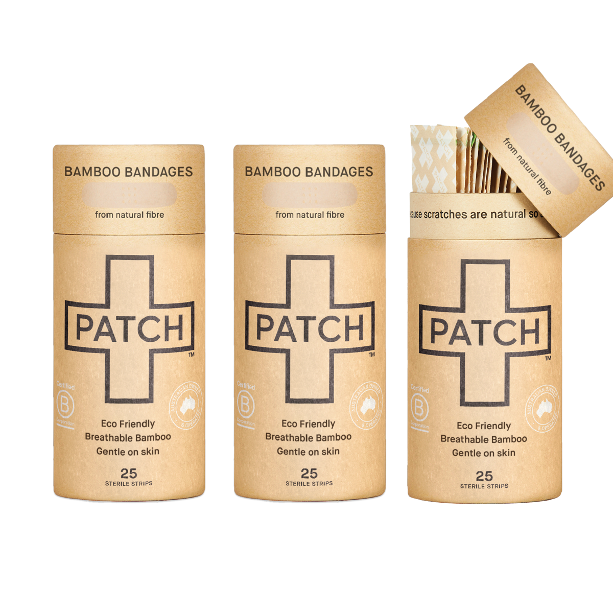 PATCH - Bamboo plaster strips, neutral