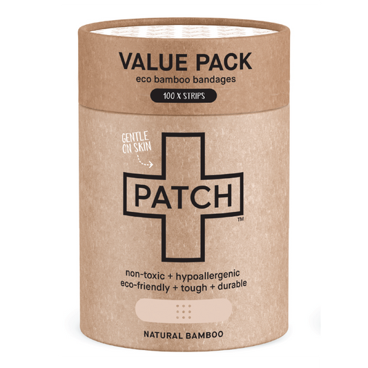 PATCH - Bamboo plaster strips, neutral, value pack